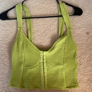 Green urban outfitters crop top, size small